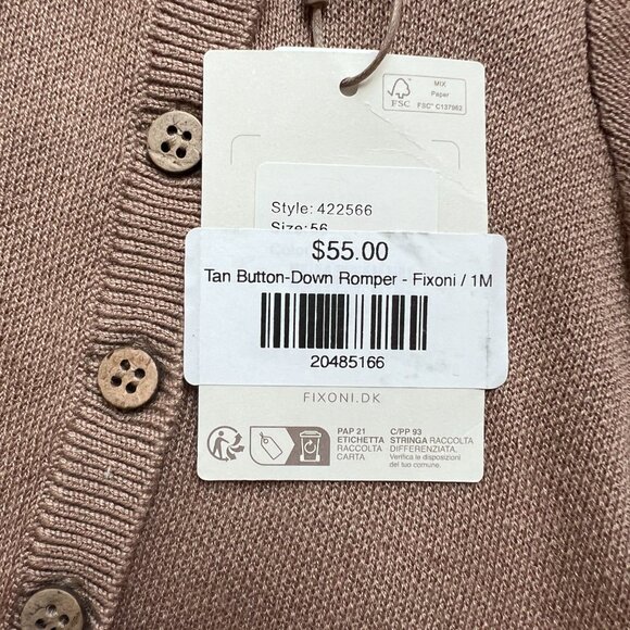 Fixoni Button Down Romper - Picture 4 of 5